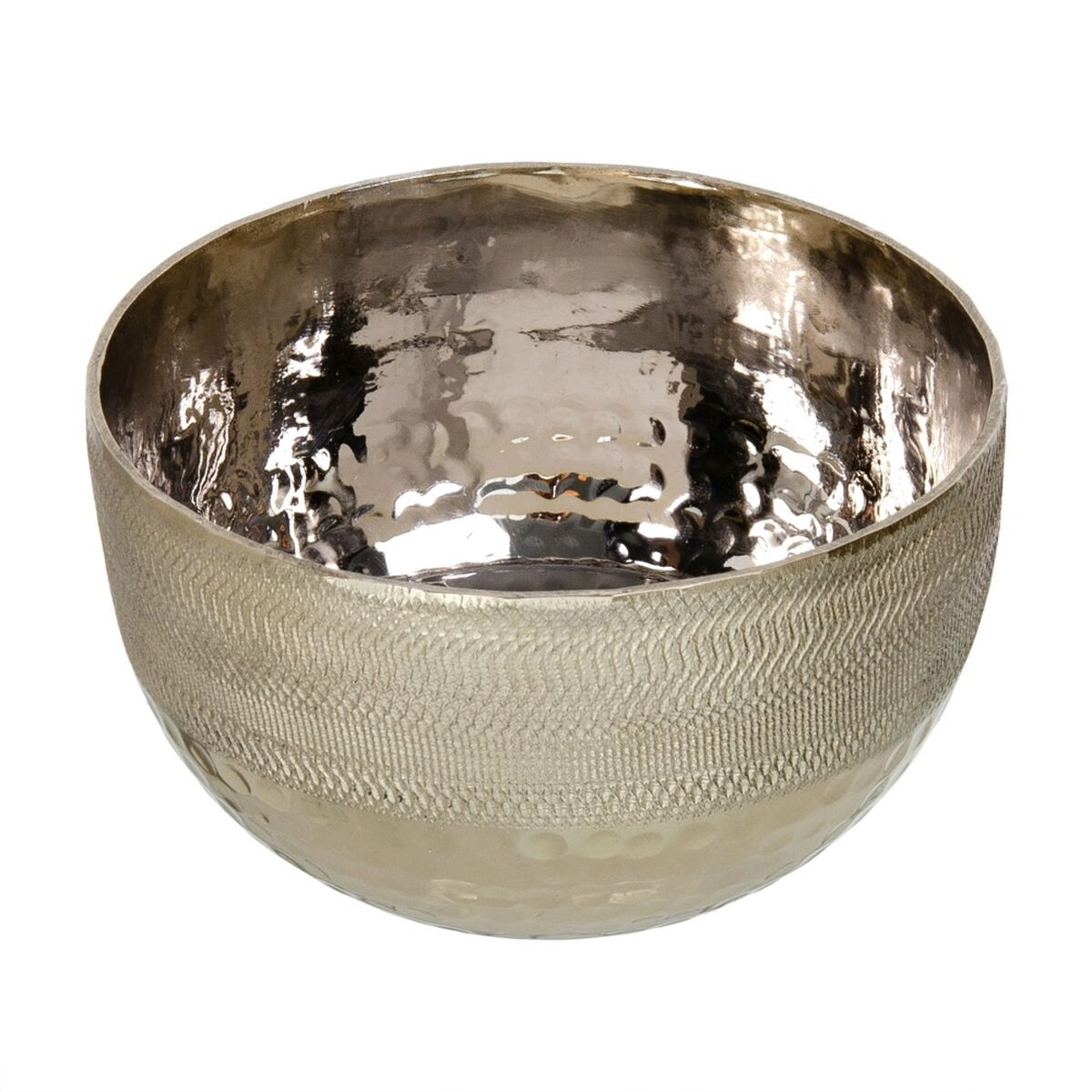 Centro de Mesa Dorado Aluminio 15 x 15 x 8,5 cm